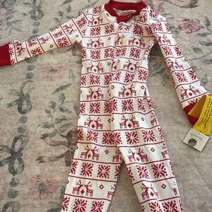 Festive Red and White Reindeer Onesie